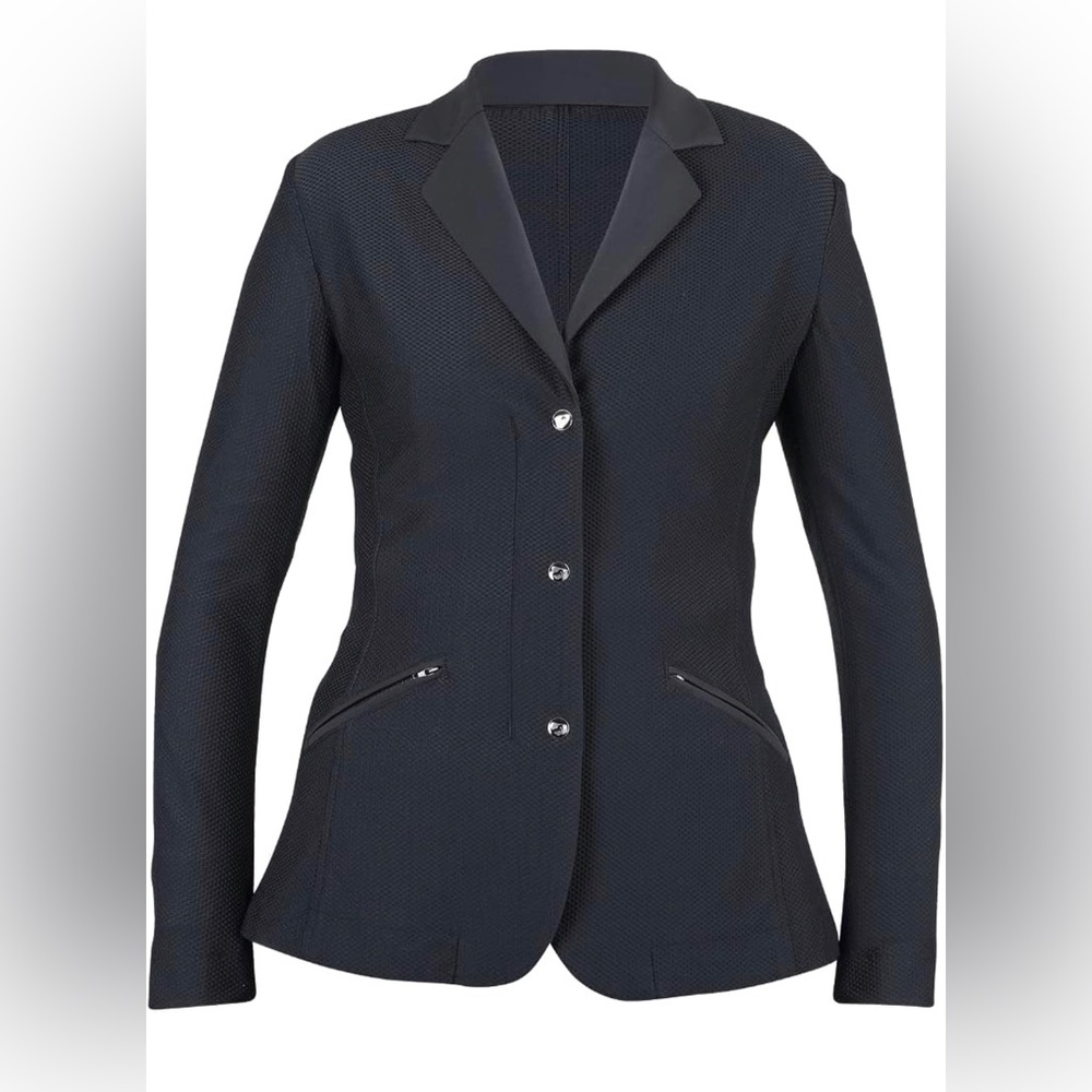 Black Aubrion Goldhawk Equestrian Show Jacket Size 12